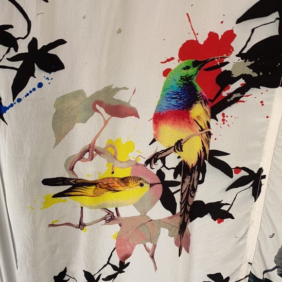 Go Fish silk oversized tee. Size M - Picture 2 of 6